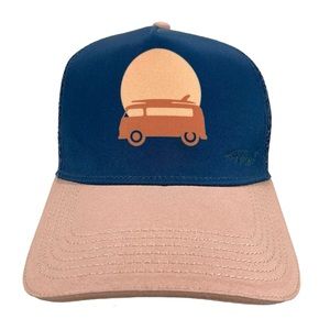 Prana Adjustable La‎ Viva Mesh Snapback Trucker Hat Cap